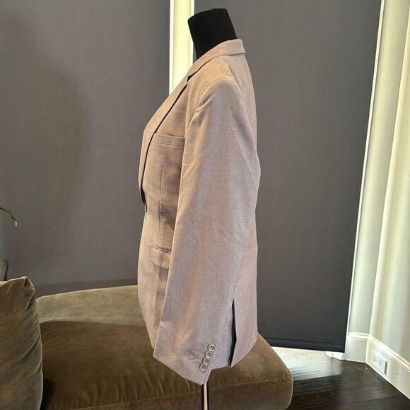 Men’s Gray 3 Piece Business Suit Notched Lapel Size 38 Jacket 36 Pants NWT - Picture 4 of 13